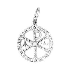 Подвеска The Jeweller, серебро, 925 проба, родирование, фианит, серебристый