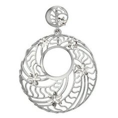 Подвеска The Jeweller, серебро, 925 проба, родирование, серебристый