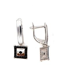 Серьги с подвесками The Jeweller, серебро, 925 проба, родирование, фианит, , серебристый