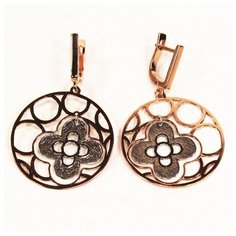 Серьги с подвесками The Jeweller, серебро, 925 проба, золочение, , золотистый