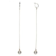 Серьги цепочки The Jeweller, серебро, 925 проба, родирование, , серебристый