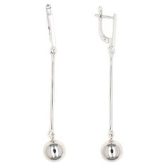 Серьги с подвесками The Jeweller, серебро, 925 проба, родирование, , серебристый