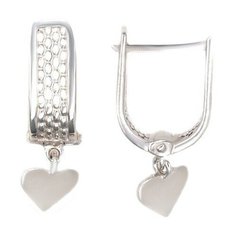 Серьги с подвесками The Jeweller, серебро, 925 проба, родирование, , серебристый