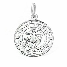 Подвеска The Jeweller, серебро, 925 проба, родирование, фианит, серебристый