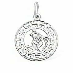 Подвеска The Jeweller, серебро, 925 проба, родирование, фианит, серебристый