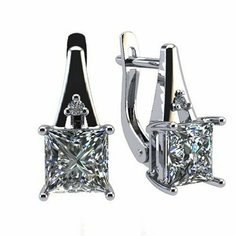 Серьги The Jeweller, серебро, 925 проба, фианит