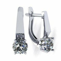 Серьги The Jeweller, серебро, 925 проба, фианит