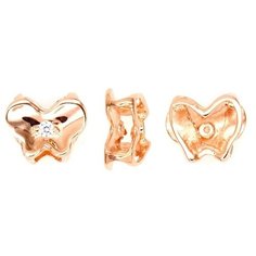 Подвеска The Jeweller, красное золото, 585 проба, фианит, золотистый