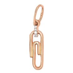 Подвеска The Jeweller, красное золото, 585 проба, фианит, золотистый