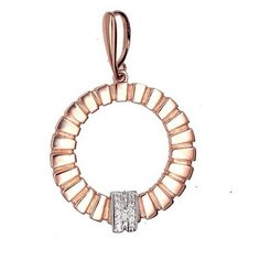 Подвеска The Jeweller, красное золото, 585 проба, фианит, золотистый
