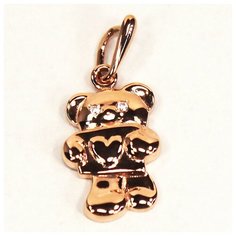 Подвеска The Jeweller, красное золото, 585 проба, фианит, золотистый