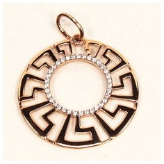 Подвеска The Jeweller, красное золото, 585 проба, фианит, золотистый