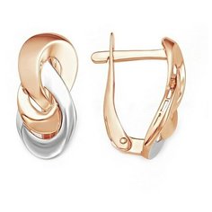 Серьги The Jeweller, красное золото, 585 проба, , золотистый