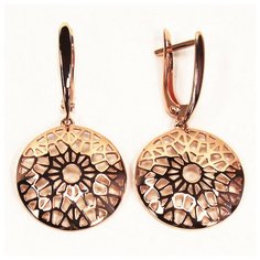 Серьги The Jeweller, красное золото, 585 проба, , золотистый