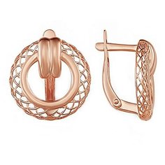 Серьги The Jeweller, красное золото, 585 проба, , золотистый