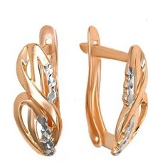 Серьги The Jeweller, красное золото, 585 проба, , золотистый