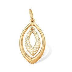 Подвеска The Jeweller, красное золото, 585 проба, золотистый