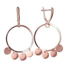 Серьги The Jeweller, красное золото, 585 проба, , золотистый