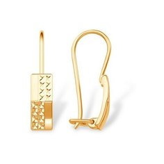 Серьги The Jeweller, красное золото, 585 проба, , золотистый