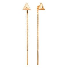 Серьги The Jeweller, красное золото, 585 проба, , золотистый