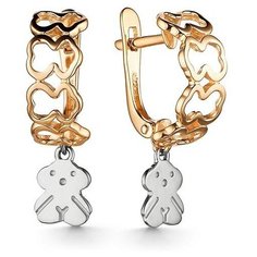 Серьги The Jeweller, красное золото, 585 проба, , золотистый