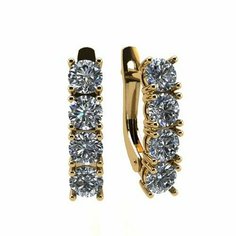 Серьги The Jeweller, красное золото, 585 проба, фианит, , золотистый