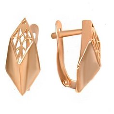 Серьги The Jeweller, красное золото, 585 проба, , золотистый