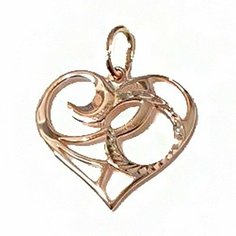 Подвеска The Jeweller, красное золото, 585 проба, золотистый