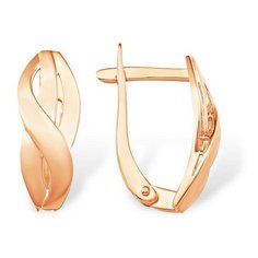 Серьги The Jeweller, красное золото, 585 проба, , золотистый