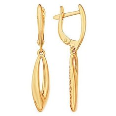 Серьги The Jeweller, красное золото, 585 проба, , золотистый