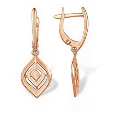 Серьги The Jeweller, красное золото, 585 проба, , золотистый
