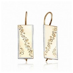 Серьги The Jeweller, красное золото, 585 проба, , золотистый