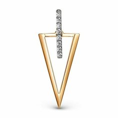Подвеска The Jeweller, красное золото, 585 проба, фианит, золотистый