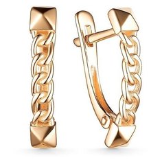 Серьги The Jeweller, красное золото, 585 проба, , золотистый
