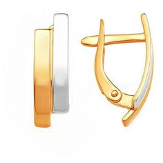 Серьги The Jeweller, красное золото, 585 проба, , золотистый
