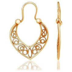 Серьги The Jeweller, красное золото, 585 проба, , золотистый