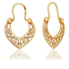 Серьги The Jeweller, красное золото, 585 проба, , золотистый