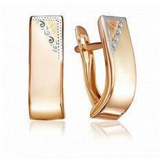 Серьги The Jeweller, красное золото, 585 проба, , золотистый