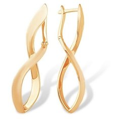 Серьги The Jeweller, красное золото, 585 проба, , золотистый