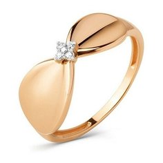 Серьги The Jeweller, красное золото, 585 проба, фианит, , золотистый