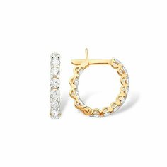 Серьги The Jeweller, красное золото, 585 проба, фианит, , золотистый
