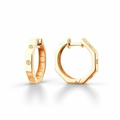 Серьги The Jeweller, красное золото, 585 проба, , золотистый