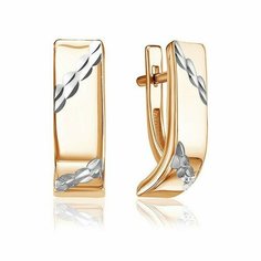 Серьги The Jeweller, красное золото, 585 проба, , золотистый
