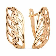 Серьги The Jeweller, красное золото, 585 проба, , золотистый