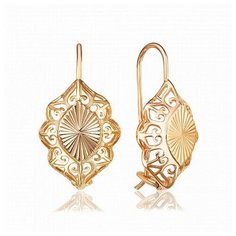 Серьги The Jeweller, красное золото, 585 проба, , золотистый