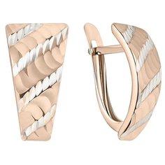 Серьги The Jeweller, красное золото, 585 проба, , золотистый