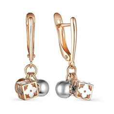 Серьги The Jeweller, красное золото, 585 проба, , золотистый