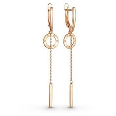 Серьги The Jeweller, красное золото, 585 проба, , золотистый
