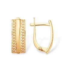 Серьги The Jeweller, красное золото, 585 проба, , золотистый