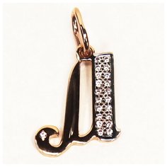 Подвеска The Jeweller, красное золото, 585 проба, фианит, золотистый